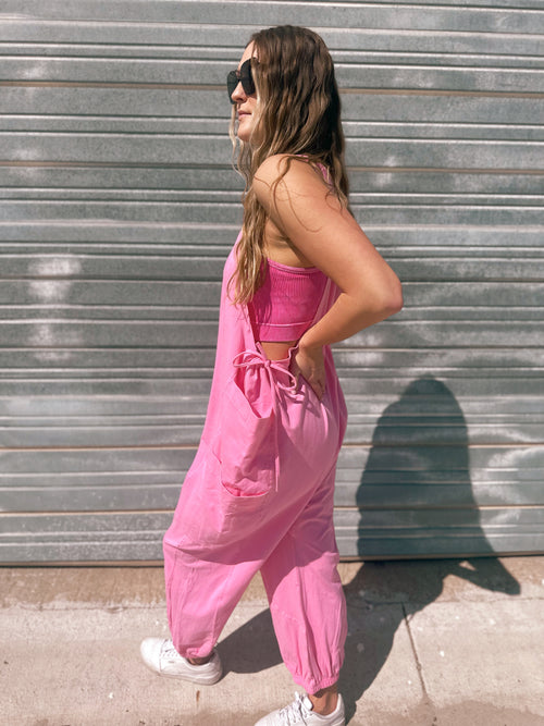 Sweet Like Candy Jumpsuit in Pink