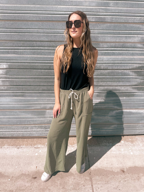 On The Shore Pants in Olive