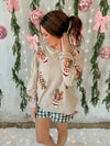 Gingerbread Man Sequin Top