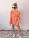 Newport Sweater in Coral