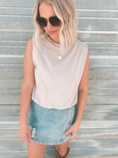 Taupe Bubble Tank