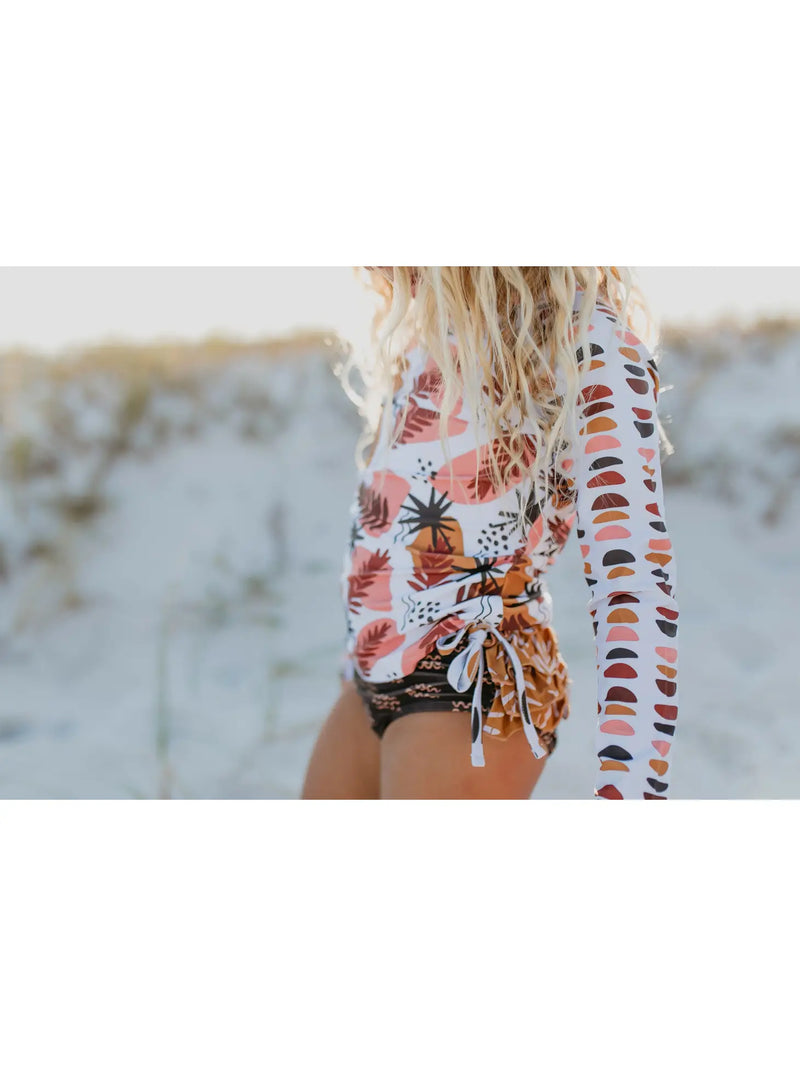 Rust Leaf Swimsuit