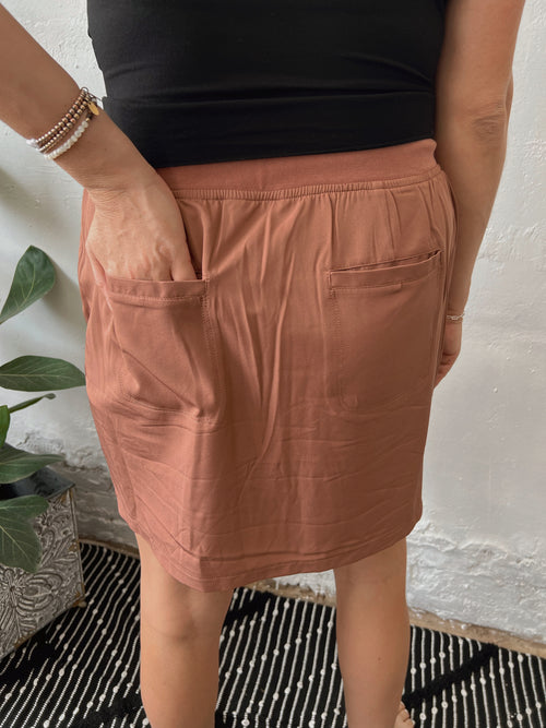 Ruth Skirt in Clay