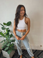 Ribbed Seamless Double Layer Tank - Cream