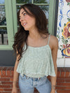 Flouncy Bodysuit in Seagrass