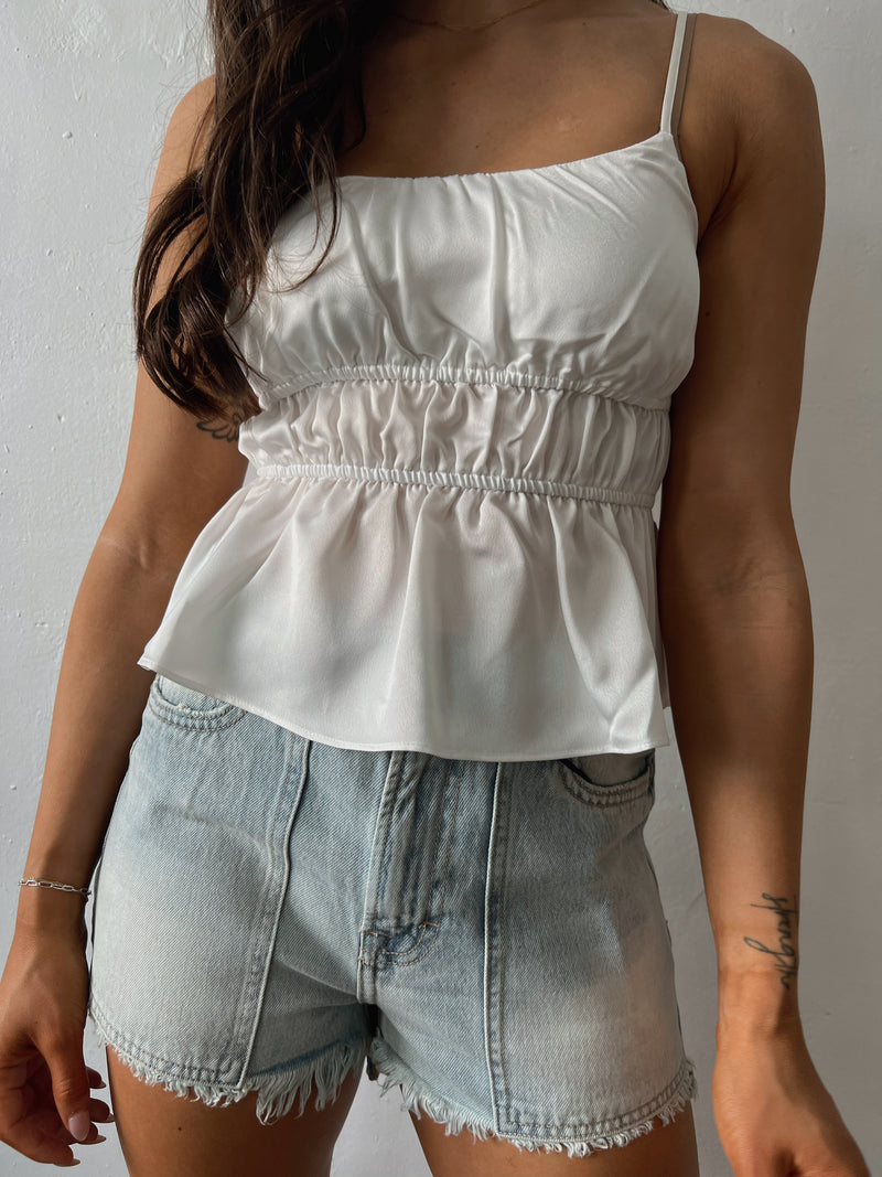 Slinky Satin Tank