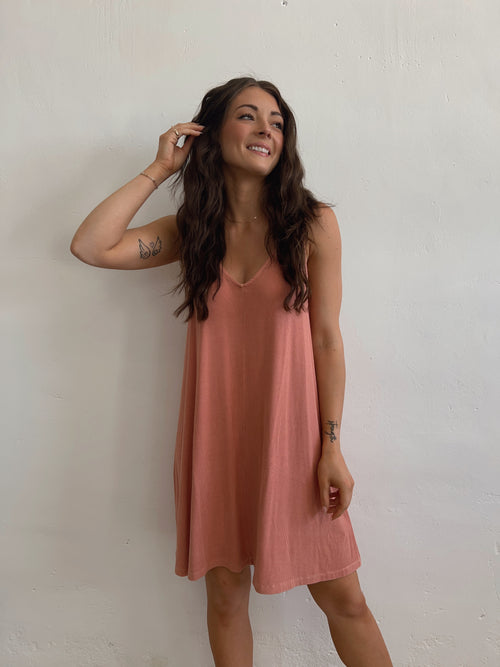Not So Basic Dress in Persimmon