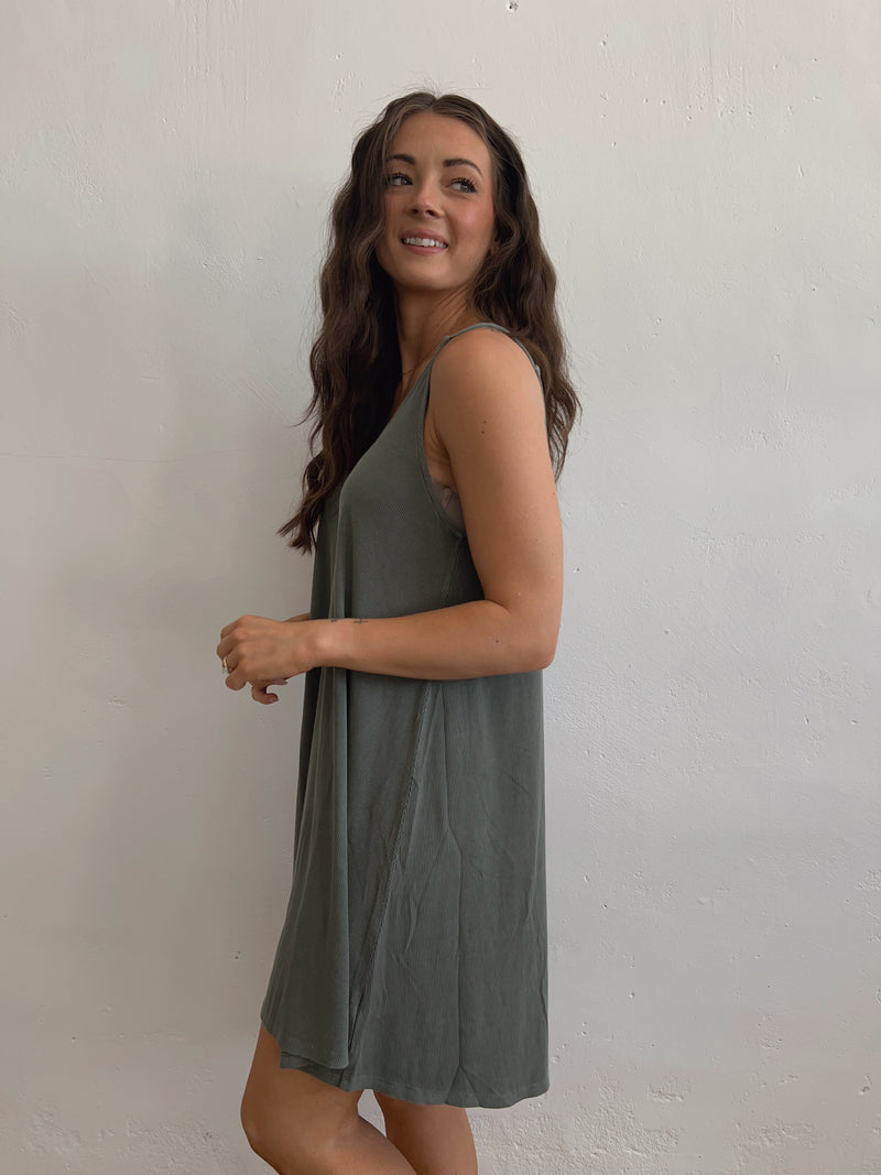 Not So Basic Dress in Jade