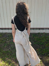 Wide Leg Suspender Pants