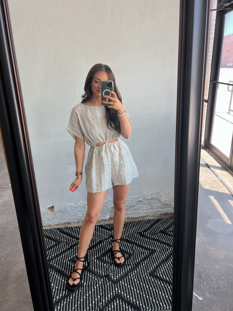 Cutting Edge Romper in Black