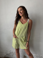 Lime Cotton Romper