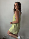 Lime Cotton Romper