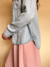 Collie Shacket in Light Denim