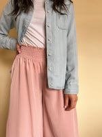 Collie Shacket in Light Denim