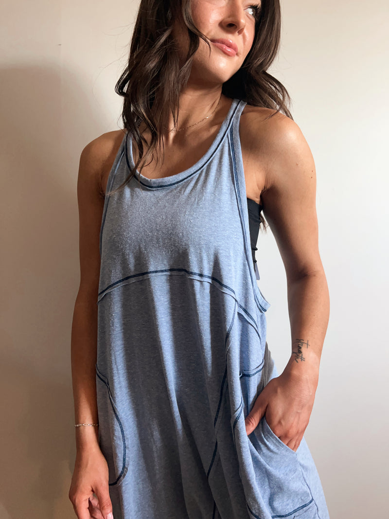 Knox Harem Jumpsuit in Denim