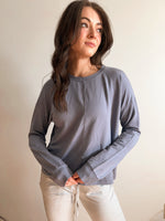 Haisley Top in Blue Granite
