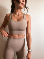 Get Active Bra & Legging Set in Mocha
