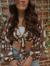 Dot Puff Sleeve Top