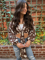Dot Puff Sleeve Top