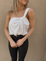 One Should Twist Bodysuit in White