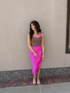 Poppi Bodysuit in Brown & Pink