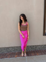 Poppi Bodysuit in Brown & Pink