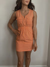 Good Energy Nylon Mini Dress in Coral