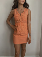 Good Energy Nylon Mini Dress in Coral