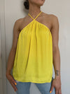 Mychal Halter Tank in Lemon