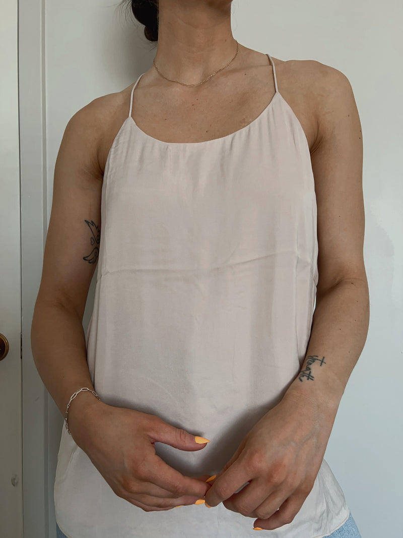 Billie Racerback Tank in Cream