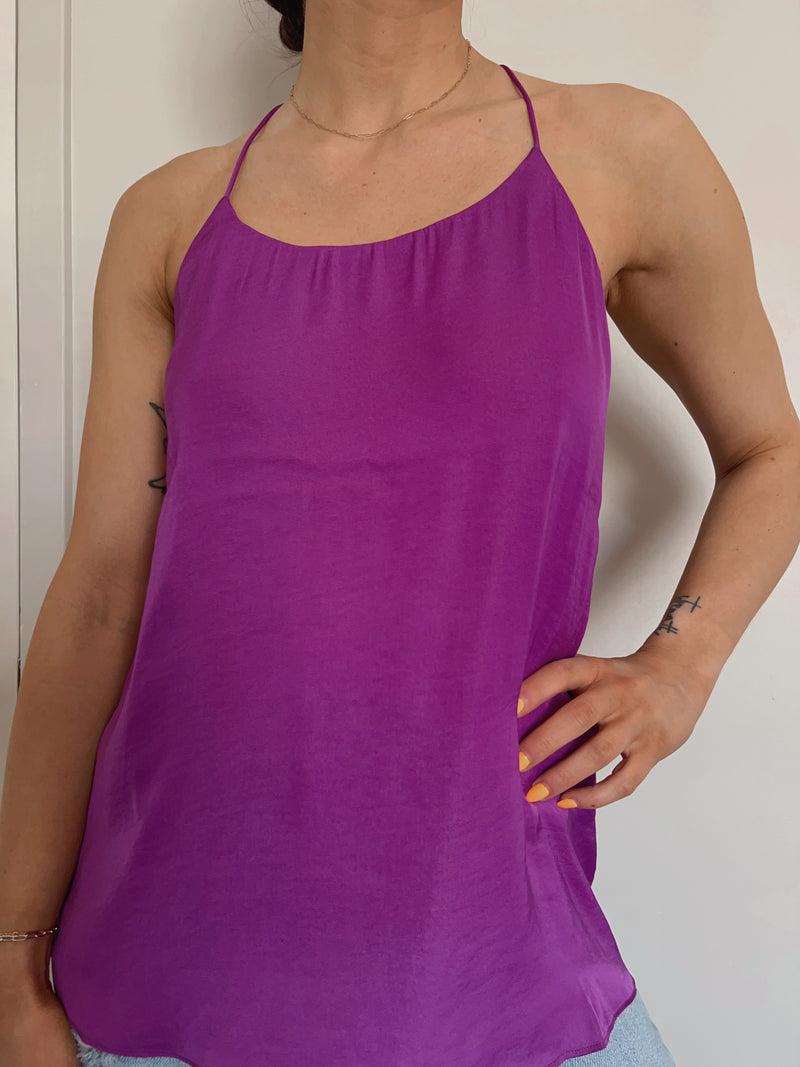 Billie Racerback Tank in Violet