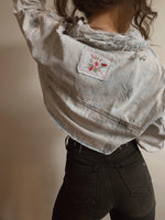 Dainty Details Cropped Denim Jacket